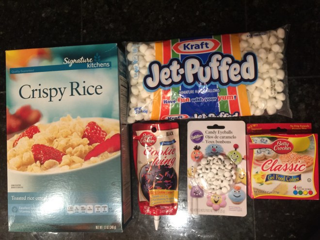 halloweensnacksfrankensteinricekrispietreatsingredients