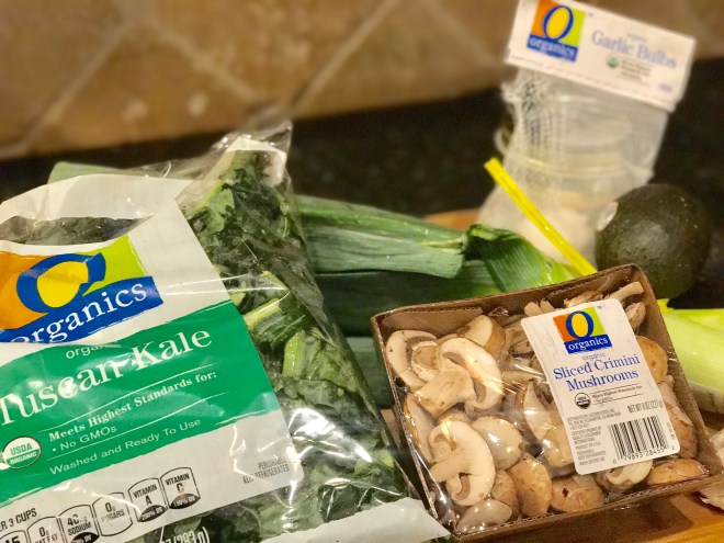 Organic soup Leek soup