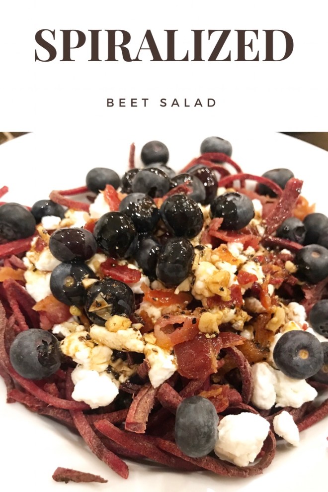 Spiralized Beet Salad